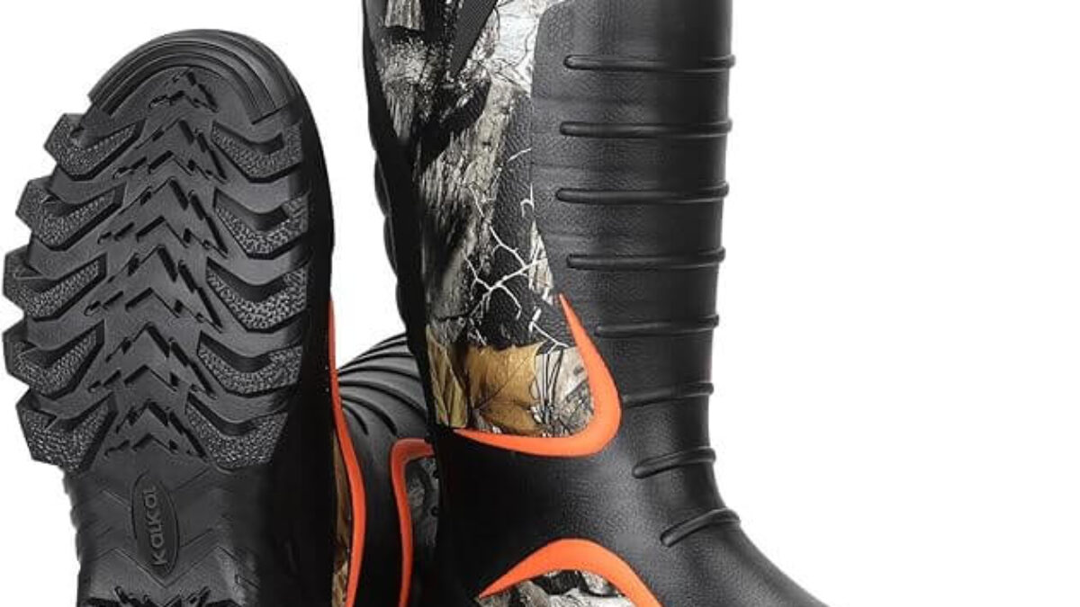 Insulated Camo Rubber Hunting Boots for Men Next Camo G2