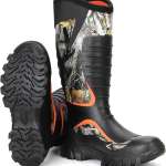 Kalkal Insulated Warmest Rubber Hunting Boots, Camouflage Boots For Men (Next Camo G2)