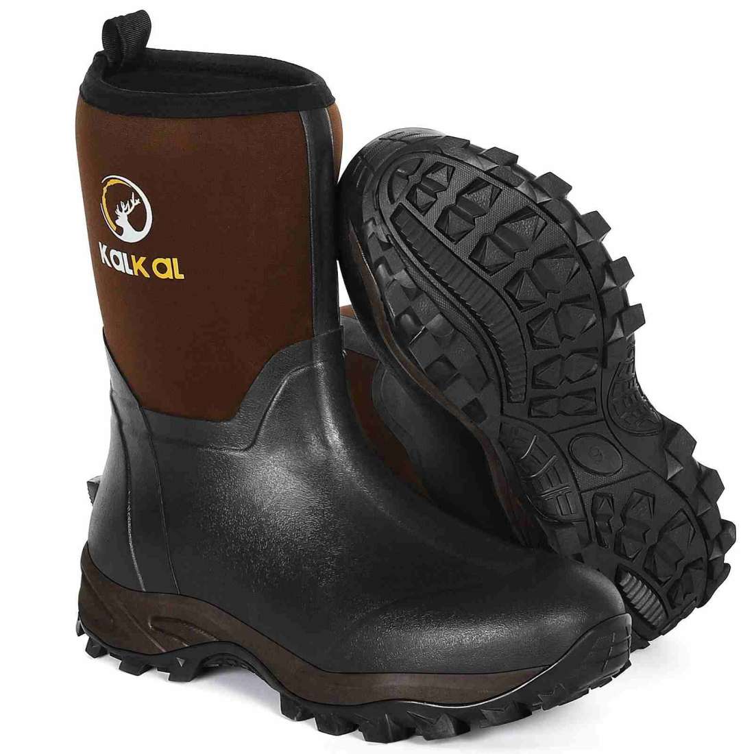 Mid-Calf Rubber Farm Boots for Men and Women - Waterproof