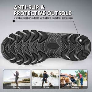 kalkal anti slip rubber farm boots