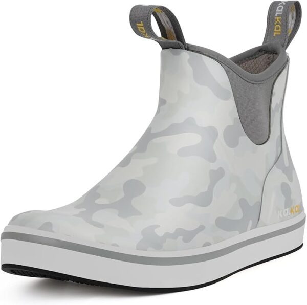 grey deck boots