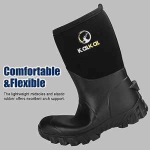 Kalkal 12 Mid Calf Waterproof Farm Boots Work Hunt Fish