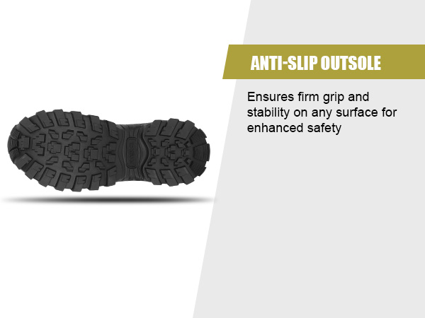 anti-slip outsole for boots