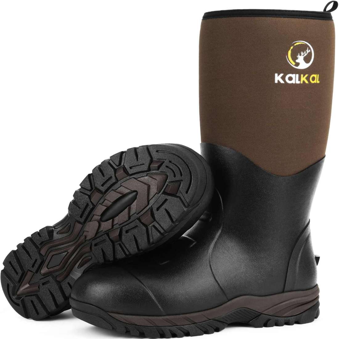 Kalkal Knee High Rubber Boots, Winter Work Boots For Farming Ranching ...