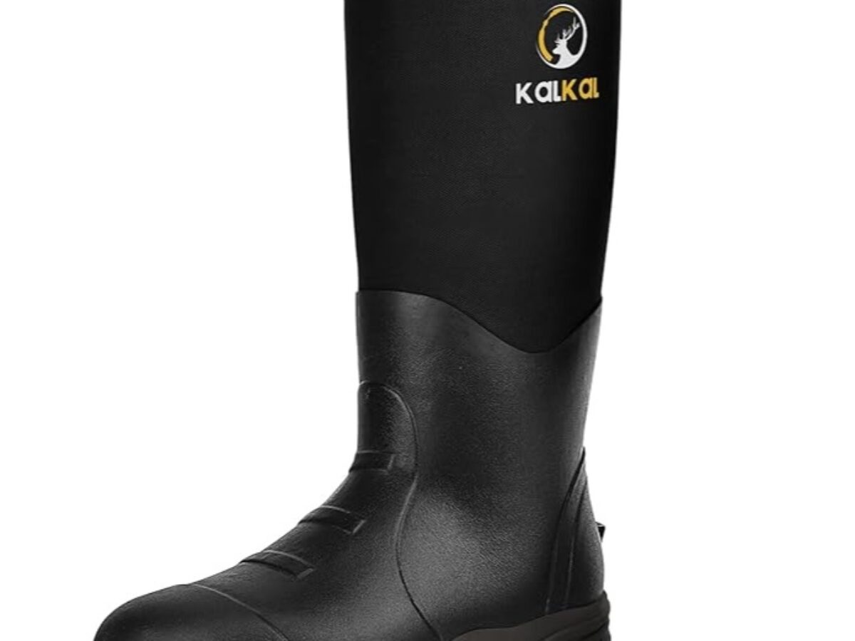 Kalkal Knee High Rubber Boots Winter Work Boots For Farming Ranching Fishing