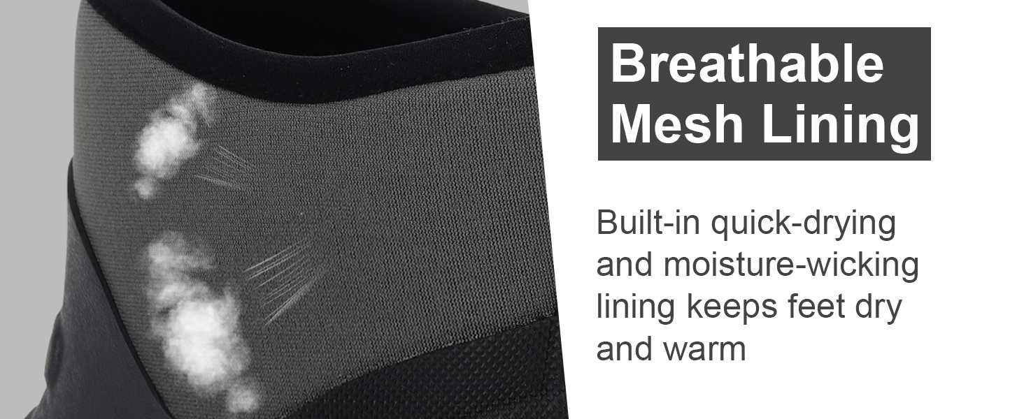 breathable boot lining