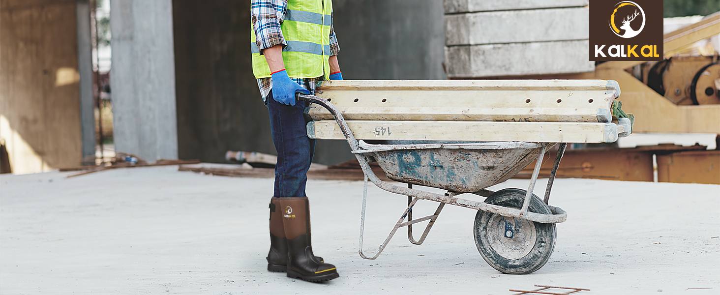 steel toe rubber boots