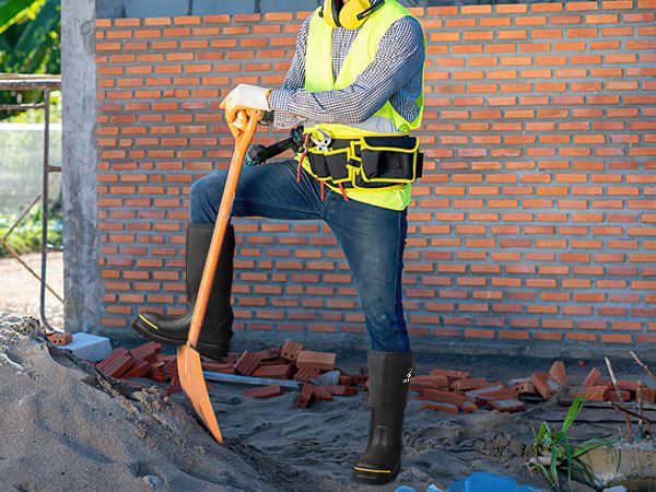 work boots with steel toe&steel shank