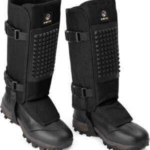 snake gaiters-black