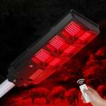 Red Light For Hunting Hogs, Solar LED Motion Activated Feeder Hog Light