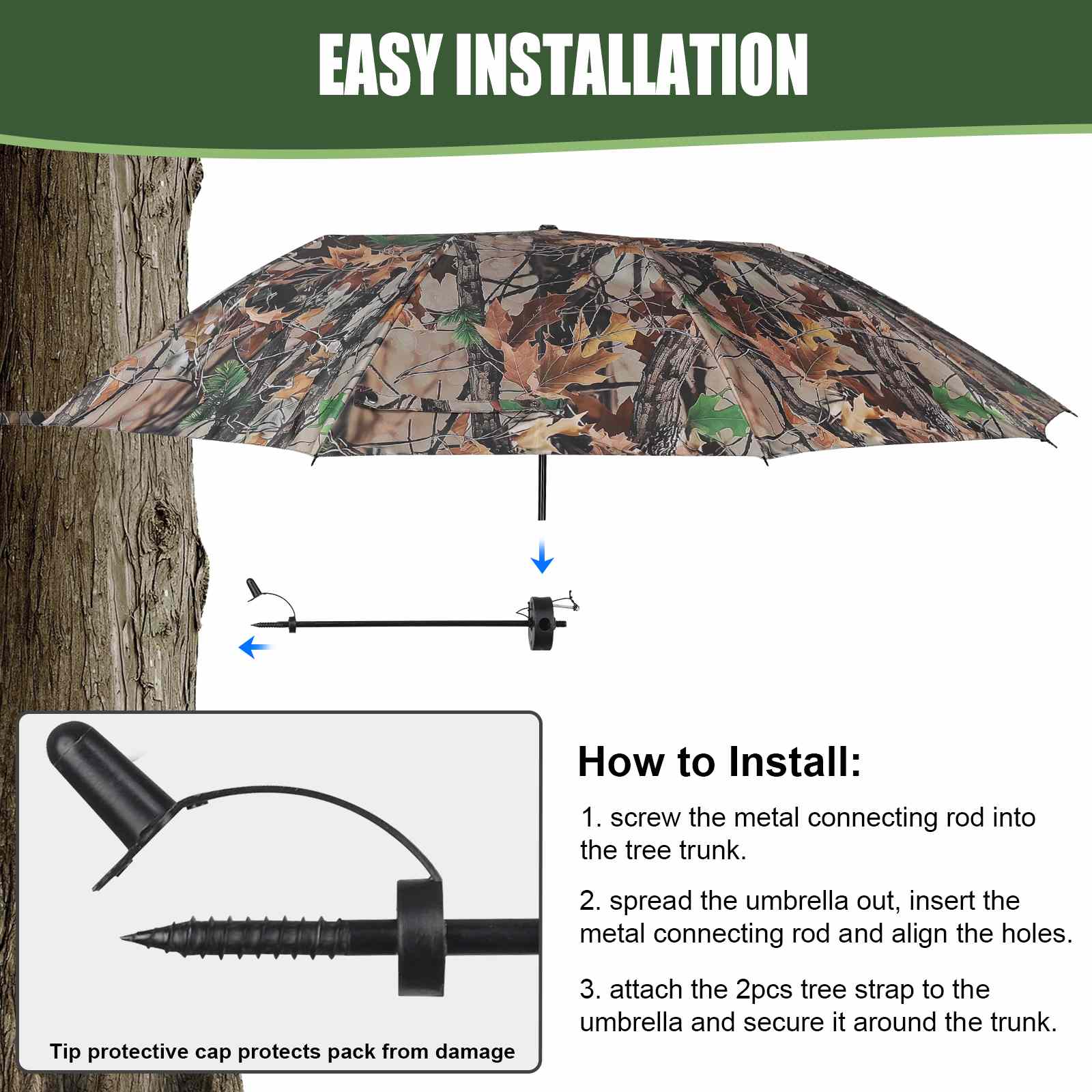 how to set up a treestand umbrella