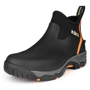 Black Ankle Rain Boots for Men