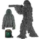 5 Piece Woodland Ghillie Suit, DIY Leaf Suit For Hunting, Airsoft, Photography, Halloween