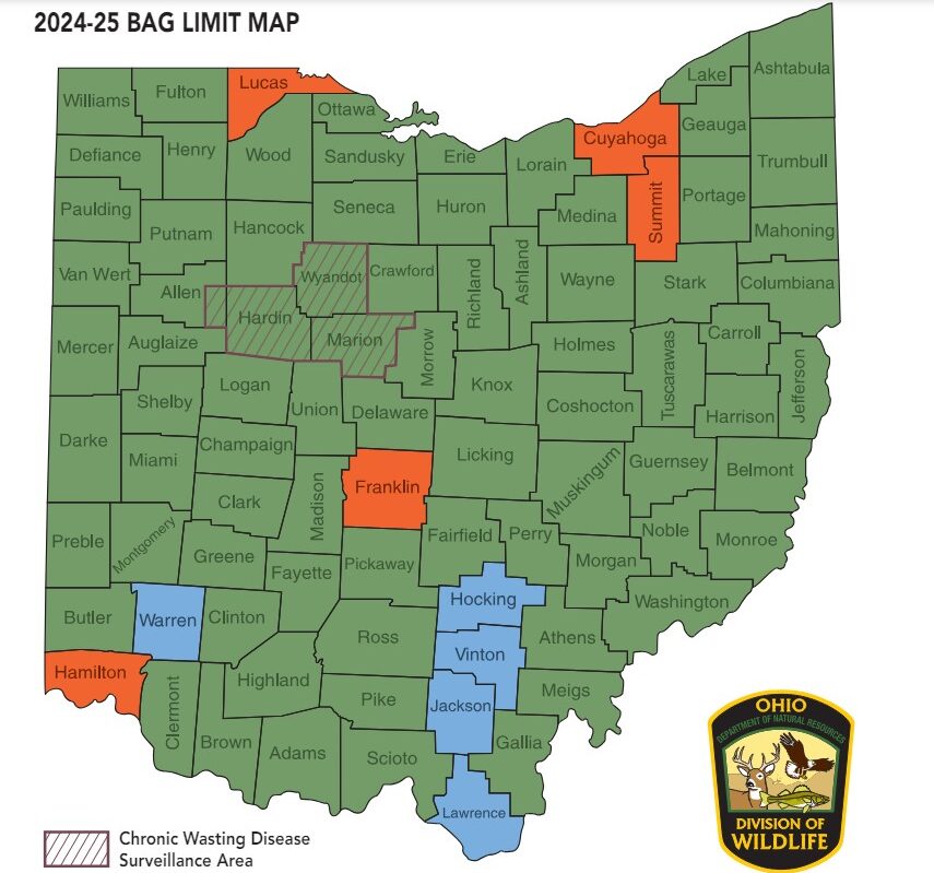 Ohio deer bag limit zone