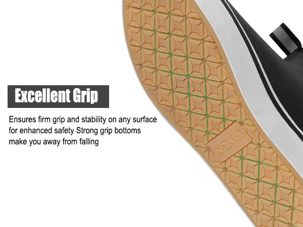 high traction rubber outsole