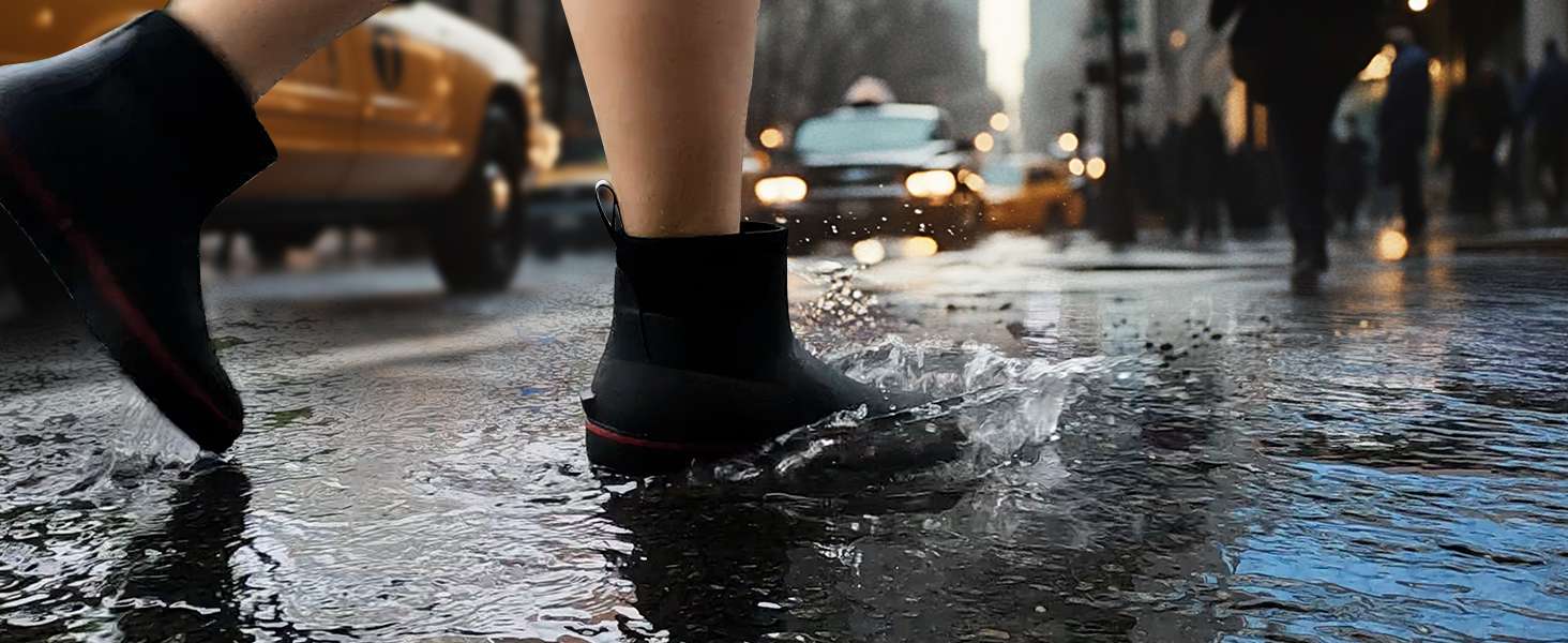 Women s Ankle Rain Boots Stylish Polka Dot Rain Boots Ladies