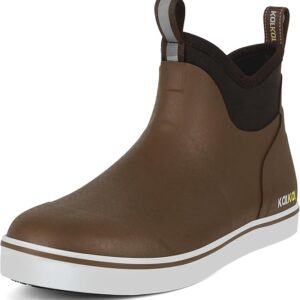 men's deck boots brown