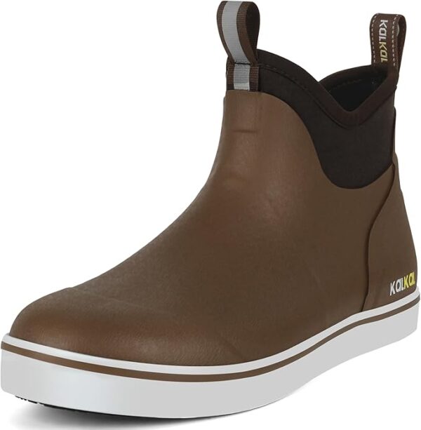 men's deck boots brown