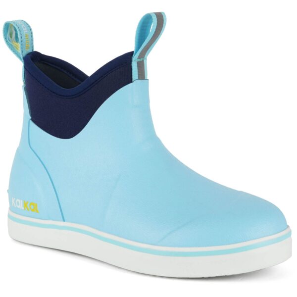 womens ankle deck boots blue