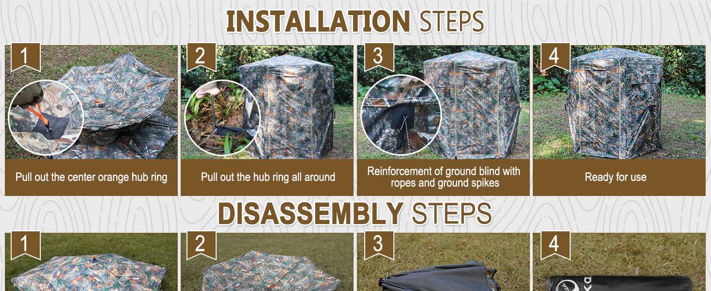 Kalkal hunting blind setup step 1