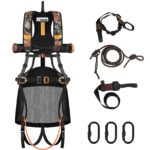 Tree Stand Saddle Hunting Harness, Saddle Hunting Kit With Bridge and Safety Rope For Stand Hunting, BowHunting