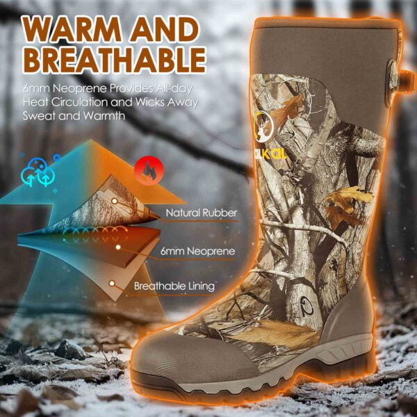 insulated rubber boots for hunting