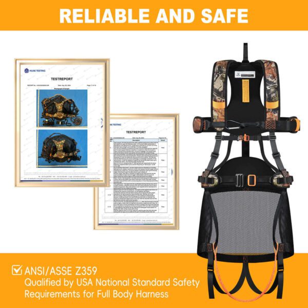 saddle harness qualified by USA national standard safety requirement