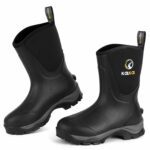 Mid-Calf Women's Muds Boots​, Lightweight 6mm Neoprene Insulated Rain Boots For Garden Farm Yard Chore