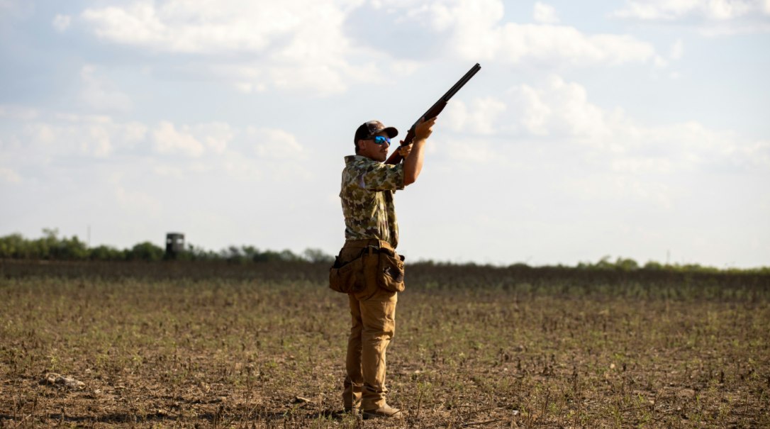 a hunter is hunting in Nevada state