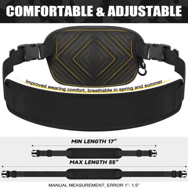 adjustable waist belt for concealed carry sling bag