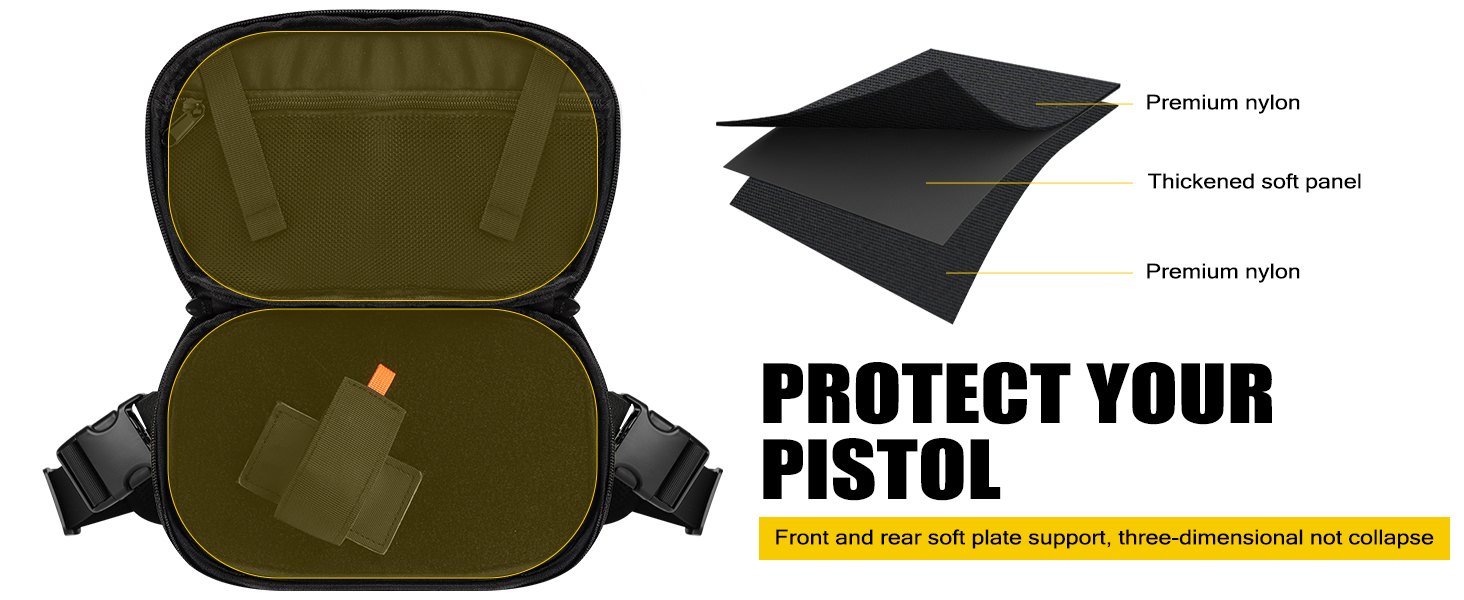 tactical fanny pack for carrying handguns