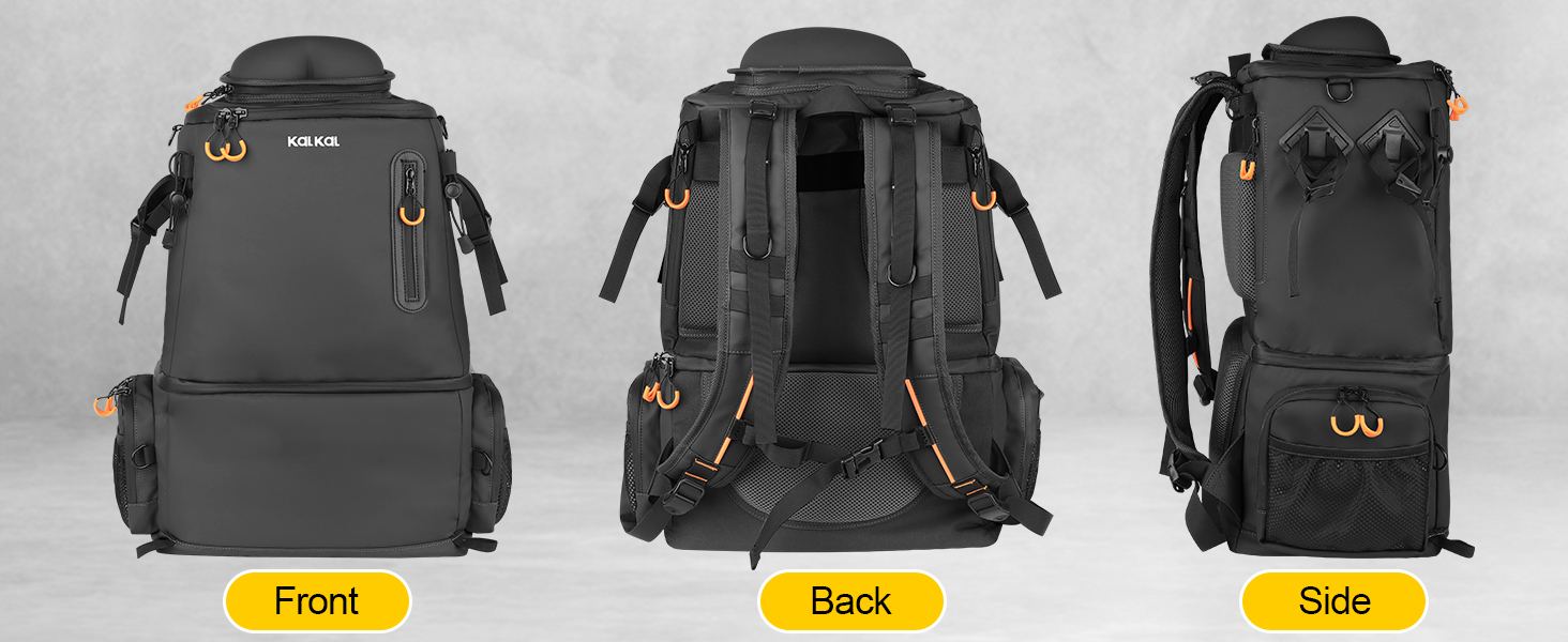 Kalkal fishing backpack - black