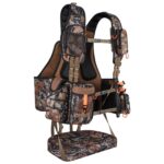 Turkey Vest With Seat, Lightweight Camo Hunting Vest With Pockets, Game Pouch, Water Bladder