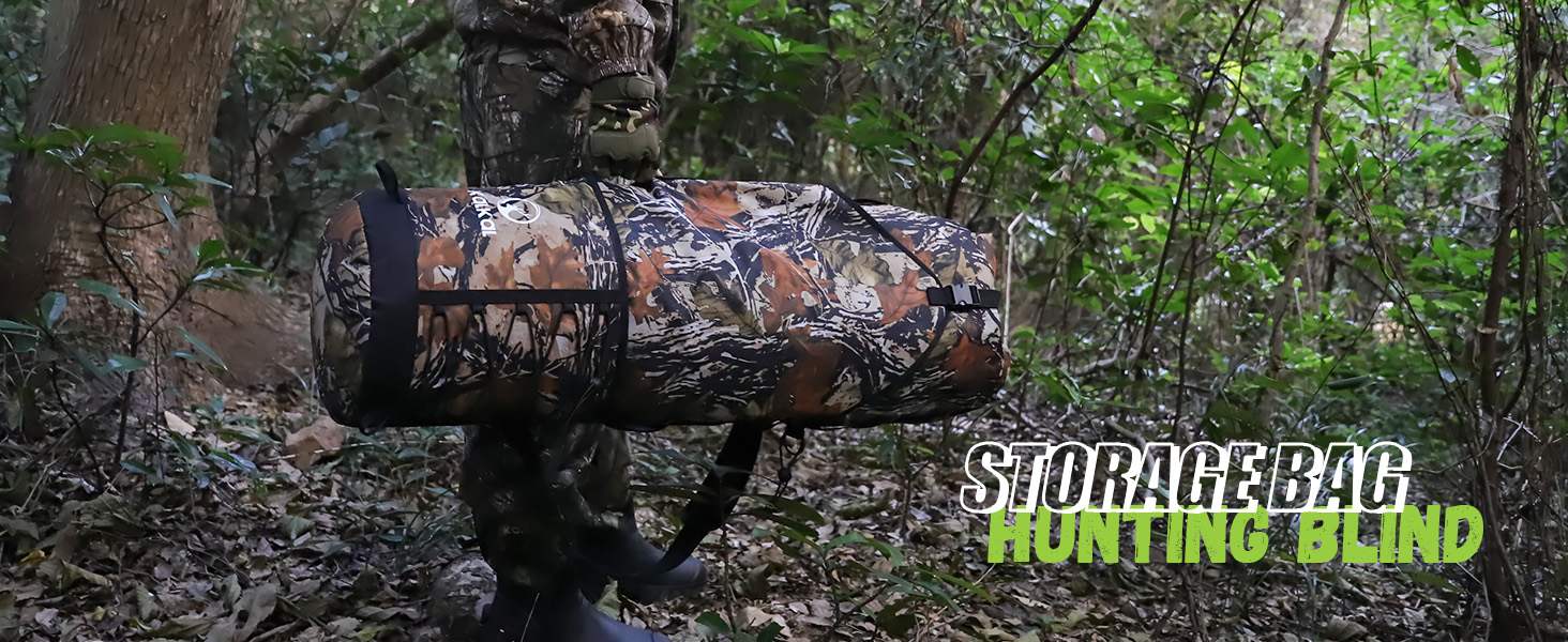 camo hunting bag for blinds