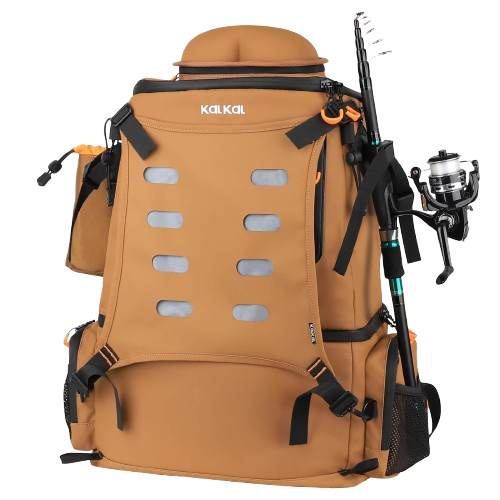 fishing tackle backpack-Khaki