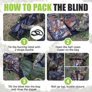 how to pack your hunting blind in duffle bag