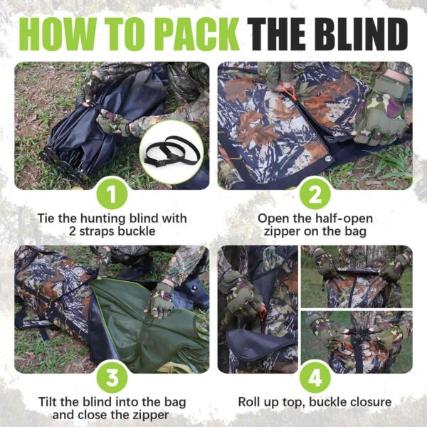 how to pack your hunting blind in duffle bag