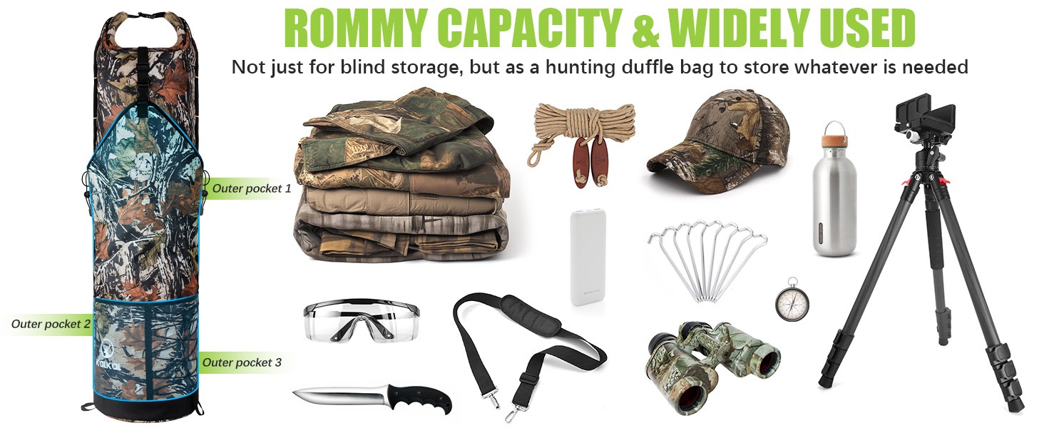 hunting bag for blind and gear