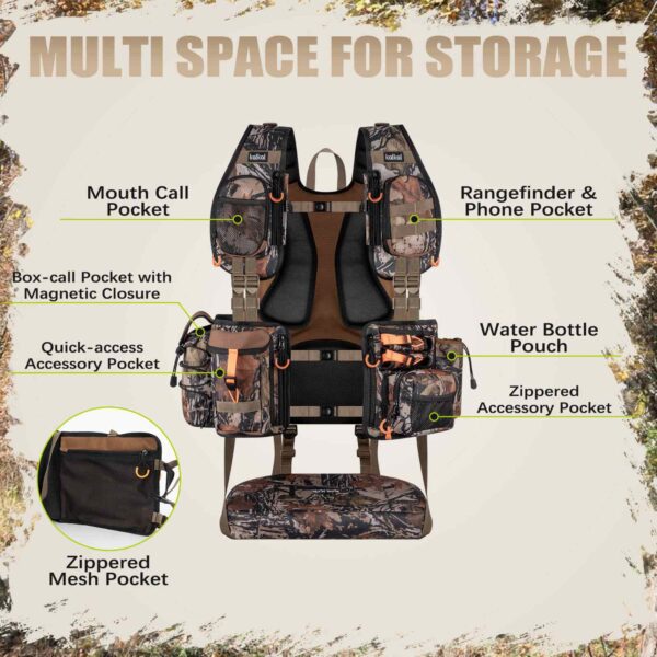 turkey hunting vest with seat