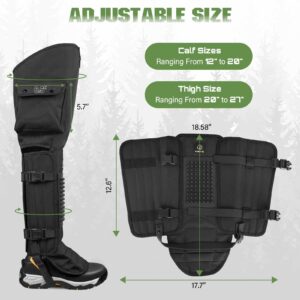 adjustable snakebite gaiters for men women