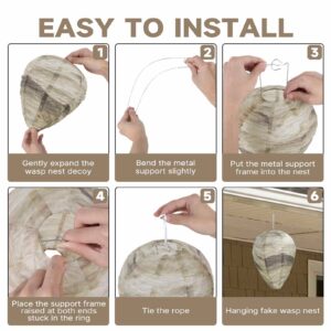 install a fake wasp nest