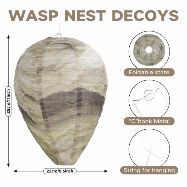 wasp nest decoy sizes